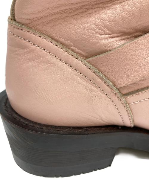 RNA SLANG（アールエヌエースラング）RNA SLANG (アールエヌエースラング) エンジニアブーツ ピンク サイズ:Sの古着・服飾アイテム