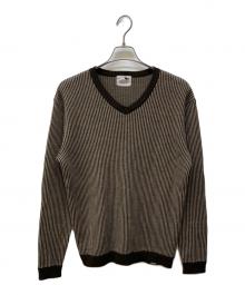 GANGSTERVILLE（ギャングスタービル）の古着「Vネックニット」｜ブラウン