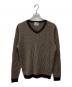 GANGSTERVILLE（ギャングスタービル）の古着「Vネックニット」｜ブラウン