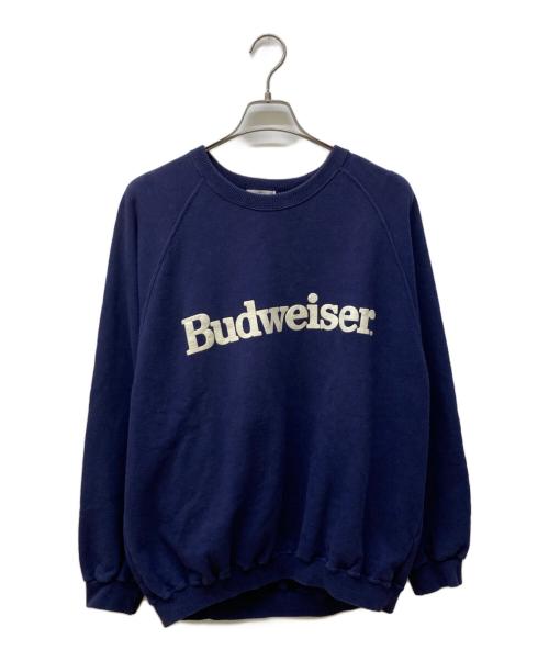 BUDWEISER（バドワイザー）BUDWEISER (バドワイザー) ラグランスウェット ネイビー サイズ:4Lの古着・服飾アイテム