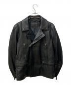 COACHコーチ）の古着「シープレザーダブルジャケット」｜ブラック