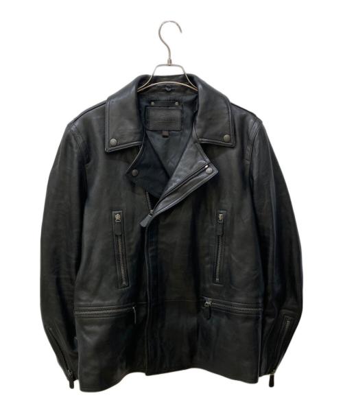 COACH（コーチ）COACH (コーチ) シープレザーダブルジャケット ブラック サイズ:Ⅿの古着・服飾アイテム