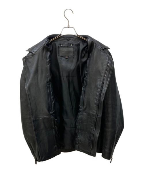 COACH（コーチ）COACH (コーチ) シープレザーダブルジャケット ブラック サイズ:Ⅿの古着・服飾アイテム
