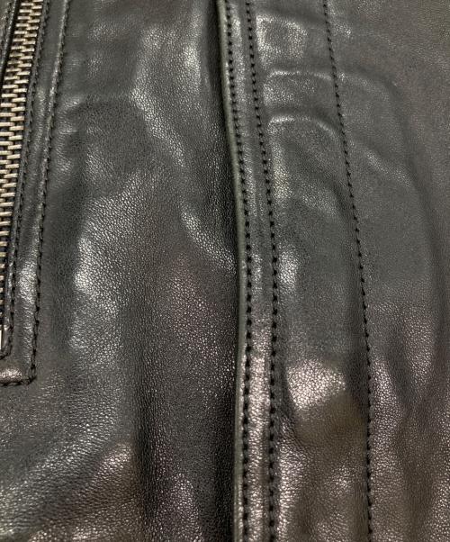 COACH（コーチ）COACH (コーチ) シープレザーダブルジャケット ブラック サイズ:Ⅿの古着・服飾アイテム