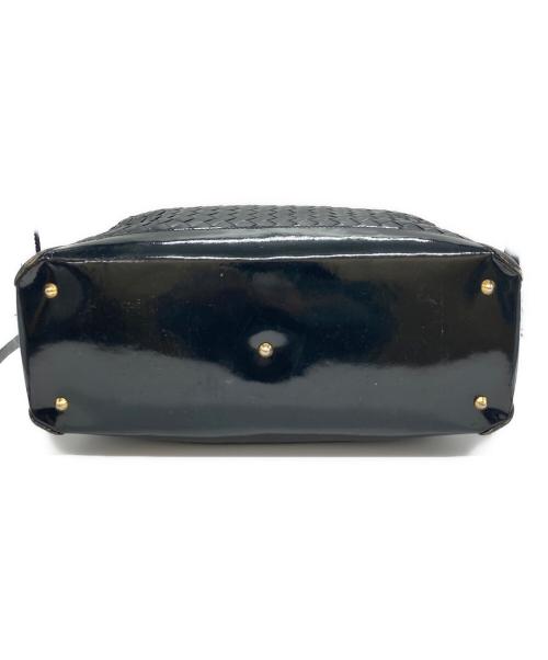 BALLY（バリー）BALLY (バリー) イントレチャートハンドバッグ ブラックの古着・服飾アイテム