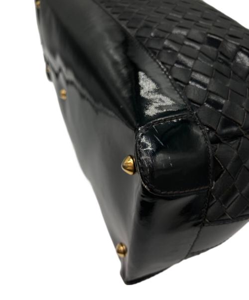 BALLY（バリー）BALLY (バリー) イントレチャートハンドバッグ ブラックの古着・服飾アイテム