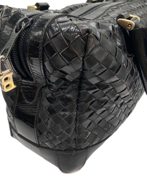 BALLY（バリー）BALLY (バリー) イントレチャートハンドバッグ ブラックの古着・服飾アイテム