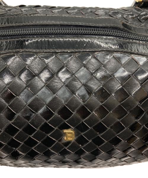 BALLY（バリー）BALLY (バリー) イントレチャートハンドバッグ ブラックの古着・服飾アイテム