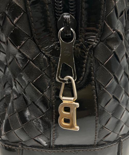 BALLY（バリー）BALLY (バリー) イントレチャートハンドバッグ ブラックの古着・服飾アイテム