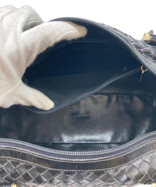 BALLY（バリー）BALLY (バリー) イントレチャートハンドバッグ ブラックの古着・服飾アイテム