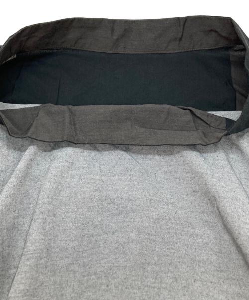 慈雨（ジウ）慈雨 (ジウ) 変形ノースリーブバルーンワンピース ブラック×グレー サイズ:40の古着・服飾アイテム