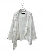 萌MOYURU）の古着「カーディガン」｜ホワイト×グレー