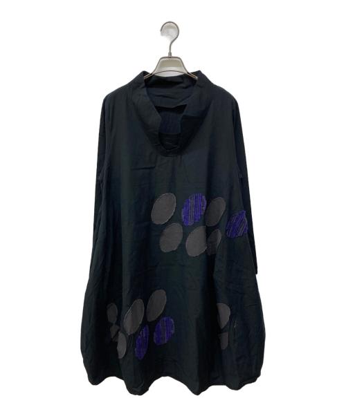 慈雨（ジウ）慈雨 (ジウ) バルーンワンピース ブラック サイズ:40の古着・服飾アイテム