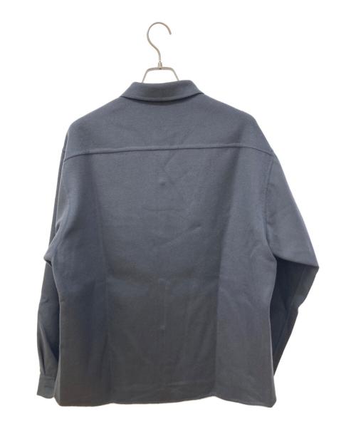 UNITED ARROWS（ユナイテッドアローズ）UNITED ARROWS (ユナイテッドアローズ) ウールブレンドシャツジャケット グレー サイズ:XL 未使用品の古着・服飾アイテム