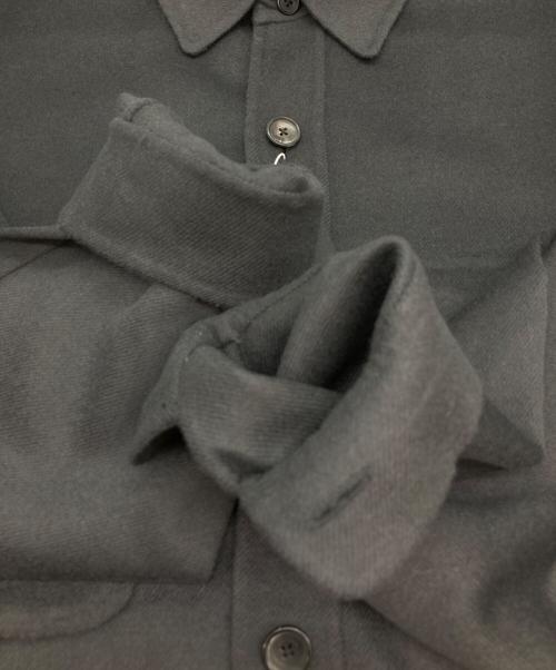 UNITED ARROWS（ユナイテッドアローズ）UNITED ARROWS (ユナイテッドアローズ) ウールブレンドシャツジャケット グレー サイズ:XL 未使用品の古着・服飾アイテム