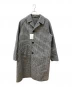 UNITED ARROWSユナイテッドアローズ）の古着「千鳥ウールコート」｜グレー