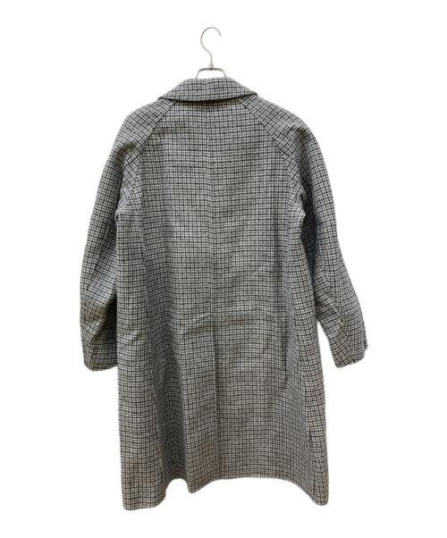 UNITED ARROWS（ユナイテッドアローズ）UNITED ARROWS (ユナイテッドアローズ) 千鳥ウールコート グレー サイズ:L 未使用品の古着・服飾アイテム