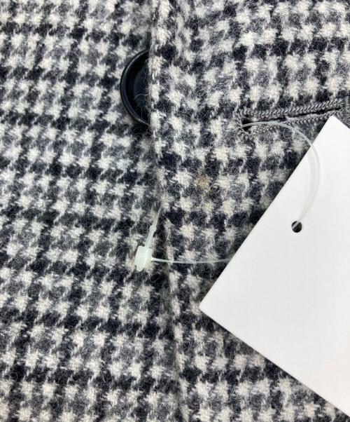 UNITED ARROWS（ユナイテッドアローズ）UNITED ARROWS (ユナイテッドアローズ) 千鳥ウールコート グレー サイズ:L 未使用品の古着・服飾アイテム