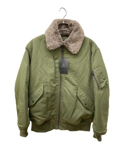 BEAUTY&YOUTH（ビューティーアンドユース）BEAUTY&YOUTH (ビューティーアンドユース) ボアカラーブルゾン グリーン サイズ:XL 未使用品の古着・服飾アイテム