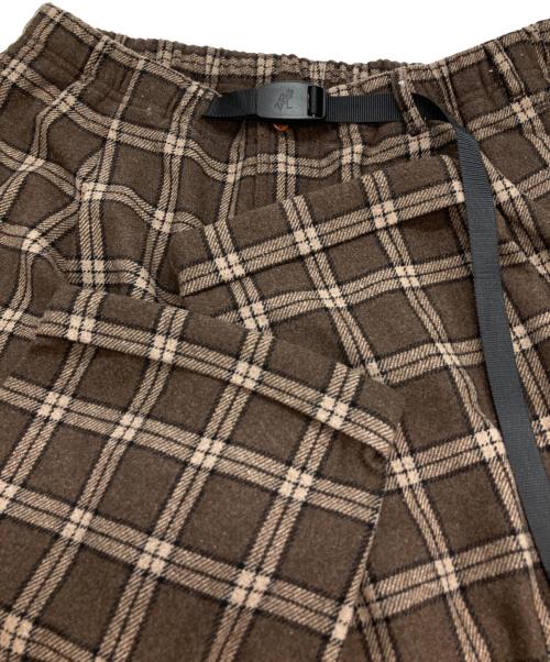 GRAMICCI（グラミチ）GRAMICCI (グラミチ) チェックパンツ ブラウン サイズ:XLの古着・服飾アイテム