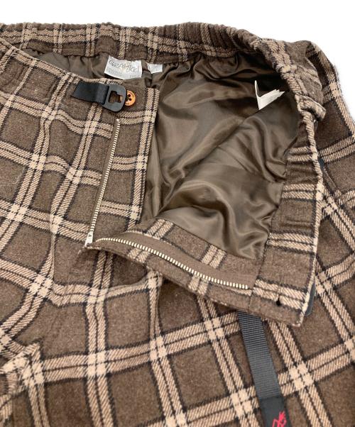GRAMICCI（グラミチ）GRAMICCI (グラミチ) チェックパンツ ブラウン サイズ:XLの古着・服飾アイテム
