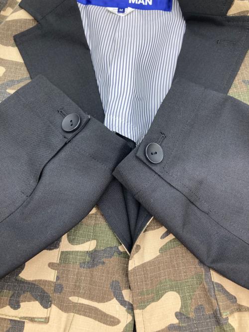 COMME des GARCONS JUNYA WATANABE MAN（コム デ ギャルソン ジュンヤ ワタナベ マン）COMME des GARCONS JUNYA WATANABE MAN (コム デ ギャルソン ジュンヤ ワタナベ マン) 切替テーラードジャケット ブラック×カーキ サイズ:Ⅿの古着・服飾アイテム