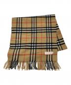 Burberry'sバーバリー）の古着「ノヴァチェックカシミヤストール」｜ベージュ
