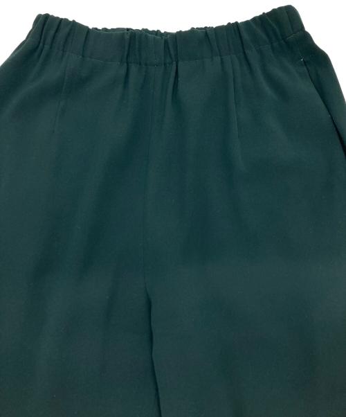 ENFOLD（エンフォルド）ENFOLD (エンフォルド) PEダブルクロス Relax イージーパンツ グリーン サイズ:36の古着・服飾アイテム
