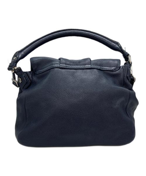 Marc by Marc Jacobs（マークバイマークジェイコブス）Marc by Marc Jacobs (マークバイマークジェイコブス) 2WAYレザーショルダーバッグ ネイビーの古着・服飾アイテム