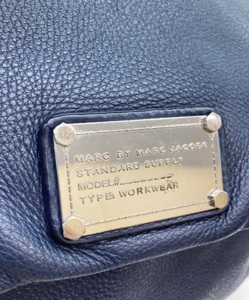 Marc by Marc Jacobs（マークバイマークジェイコブス）Marc by Marc Jacobs (マークバイマークジェイコブス) 2WAYレザーショルダーバッグ ネイビーの古着・服飾アイテム