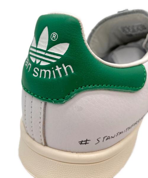 adidas（アディダス）adidas (アディダス) ローカットスニーカー ホワイト×グリーン サイズ:27.5 未使用品の古着・服飾アイテム