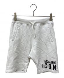 DSQUARED2（ディースクエアード）の古着「スウェットハーフパンツ」｜ホワイト