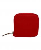 HERMESエルメス）の古着「アザップ コンパクトミニ シルクイン/コインケース」｜レッド