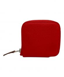 HERMES（エルメス）の古着「アザップ コンパクトミニ シルクイン/コインケース」｜レッド