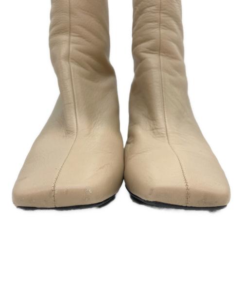 ANGEL ALARCON（アンヘル アラルコン）angel alarcon (アンヘル アラルコン) ブーツ ベージュ サイズ:38の古着・服飾アイテム