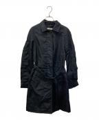 PRADAプラダ）の古着「ナイロン比翼コート」｜ブラック