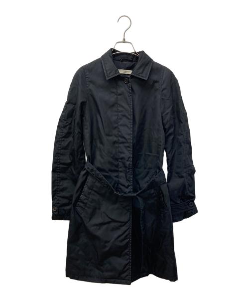 PRADA（プラダ）PRADA (プラダ) ナイロン比翼コート ブラック サイズ:40の古着・服飾アイテム