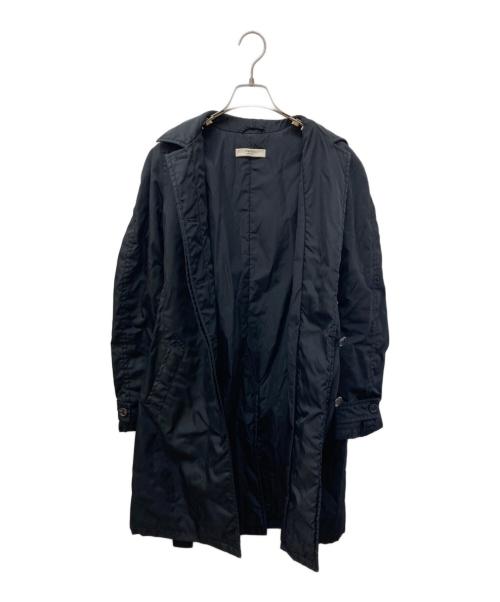 PRADA（プラダ）PRADA (プラダ) ナイロン比翼コート ブラック サイズ:40の古着・服飾アイテム