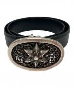 CHROME HEARTSクロムハーツ）の古着「CLASSIC OVAL CROSS BELT /ベルト」｜ブラック