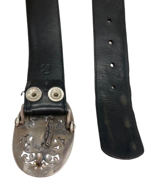CHROME HEARTS（クロムハーツ）CHROME HEARTS (クロムハーツ) CLASSIC OVAL CROSS BELT /ベルト ブラックの古着・服飾アイテム