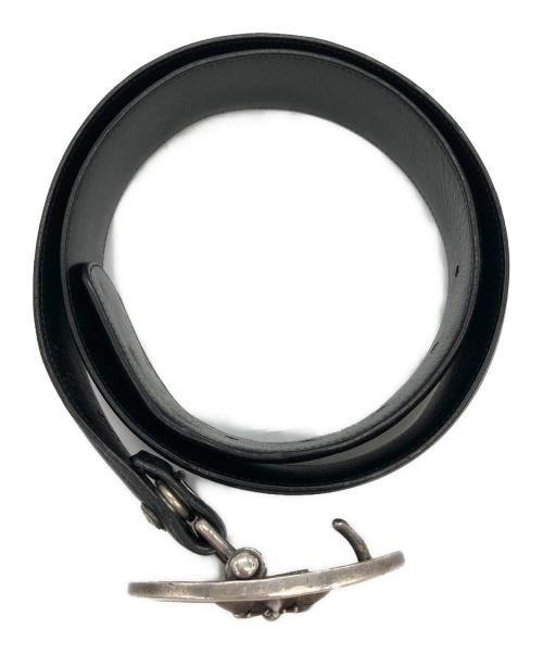CHROME HEARTS（クロムハーツ）CHROME HEARTS (クロムハーツ) CLASSIC OVAL CROSS BELT /ベルト ブラックの古着・服飾アイテム