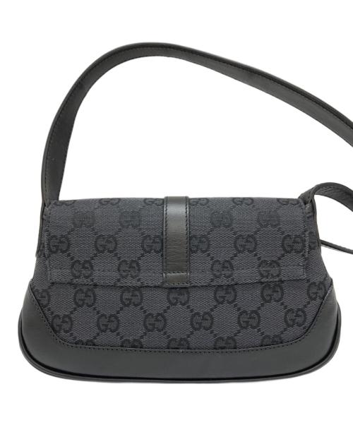 GUCCI（グッチ）GUCCI (グッチ) ジャッキーラインワンショルダーバッグ ブラックの古着・服飾アイテム
