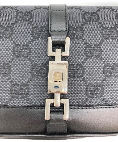 GUCCI（グッチ）GUCCI (グッチ) ジャッキーラインワンショルダーバッグ ブラックの古着・服飾アイテム