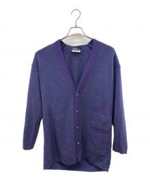 Salvatore Ferragamo（サルヴァトーレ フェラガモ）の古着「切替カーディガン」｜パープル