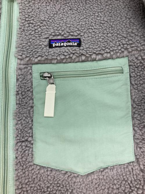 Patagonia（パタゴニア）Patagonia (パタゴニア) クラシックレトロX/ボアジャケット グリーン×グレー サイズ:Lの古着・服飾アイテム