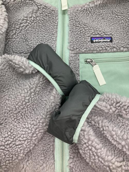 Patagonia（パタゴニア）Patagonia (パタゴニア) クラシックレトロX/ボアジャケット グリーン×グレー サイズ:Lの古着・服飾アイテム