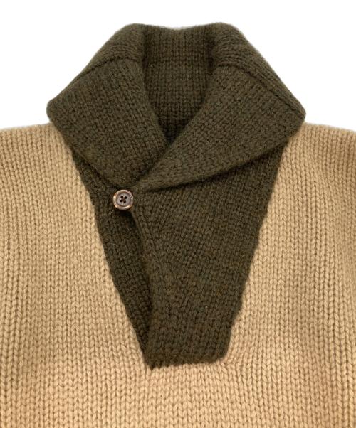 RRL（ダブルアールエル）RRL (ダブルアールエル) ショールカラーニット ベージュ サイズ:S 未使用品の古着・服飾アイテム