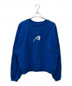 ADER errorアーダーエラー）の古着「A-peec logo sweatshirt/スウェット」｜ブルー