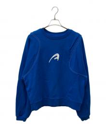 ADER error（アーダーエラー）の古着「A-peec logo sweatshirt/スウェット」｜ブルー
