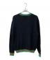 AWAKE (アウェイク) STRIPED MOHAIR SLEEVE CARDIGAN/ニットカーディガン ブラック サイズ:Ⅿ：9000円